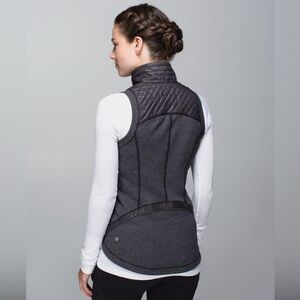 Women's Dark Gray Quilted Vest